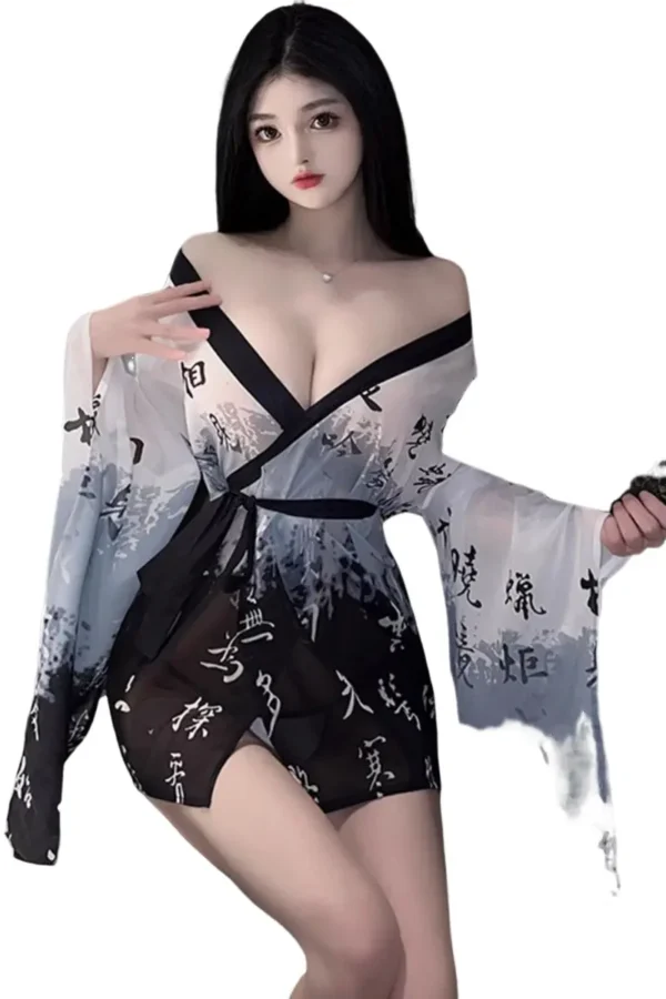 Beautifully designed kimono sexy lingerie wholesale collection