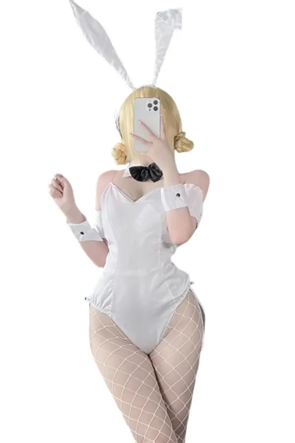 Full-body view of OEM Bunny costume lingerie for wholesale and custom orders