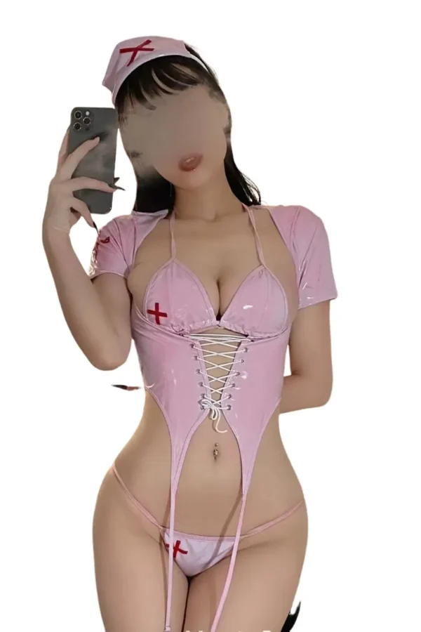 Private Label PU Lingerie Pink Nurse Set - Supreme Lingerie Private Label PU Lingerie Pink Nurse Costume