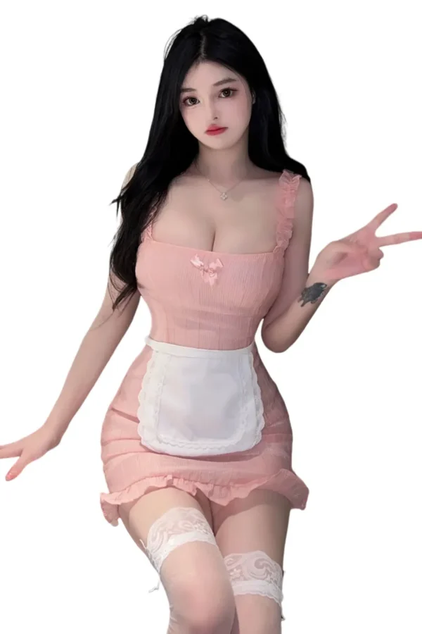 Charming pink dress OEM sexy loungewear for women