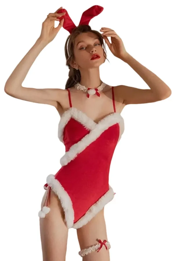 Bulk stockings Christmas lingerie with festive bunny ears