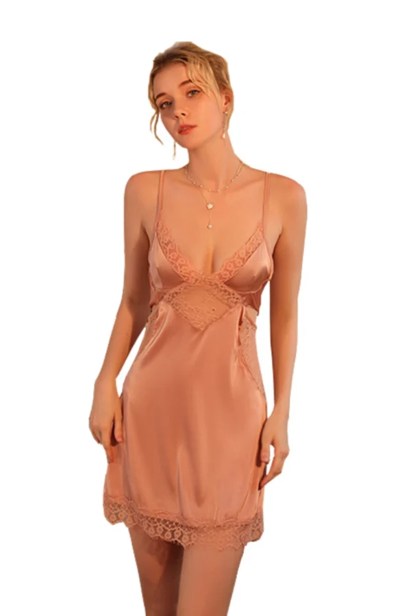 Bulk Burgundy Lace Nightgown - Wholesale Bridal Lingerie for Retailers