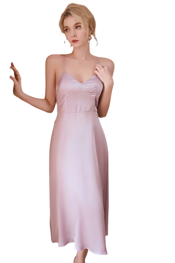 Ivory private label jersey nightgown adorned with lace