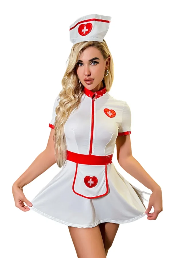 A sexy women’s uniform available in bulk, perfect for adult-themed parties and special events.