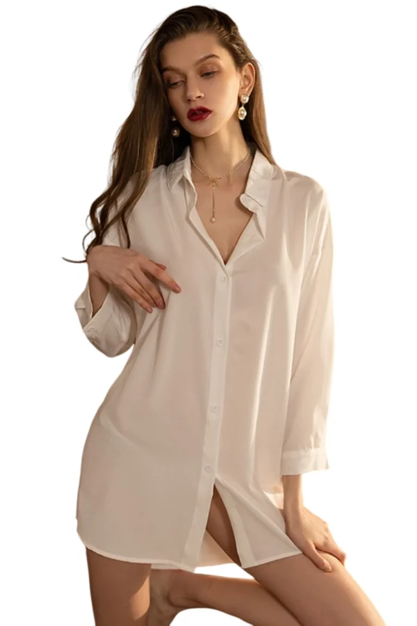 A premium white B2B women secretary uniform for a sophisticated office look.